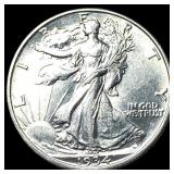 1876 Seated Liberty Half Dollar CHOICE BU