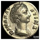 Roman Empire Faustina I, Posthumus Silver Denariu