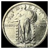 1917-S Type 2 Standing Liberty Quarter CHOICE  AU