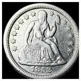 1852-O Silver Seated Liberty Dime  UNCIRCULATED