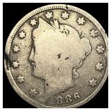 1886 Liberty Head Nickel NICELY CIRCULATED