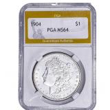 1904 Morgan Silver Dollar PGA MS64
