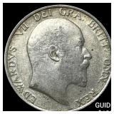 1907 Great Britain Silver Shilling - Edward VII