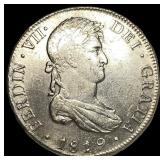 1819 Colonial Spain Silver 8 Reales CLOSELY UNCIRC