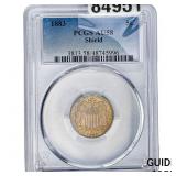 1883 Shield Nickel PCGS AU58