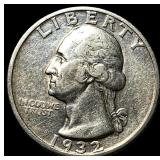 1932-S Silver Washington Quarter NEARLY UNCIRCULAT