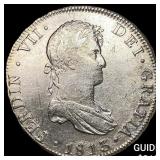 1813 Colonial Spain Silver 8 Reales CLOSELY UNCIRC
