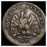 1894 Mexico 10 Centavos NEARLY UNCIRCULATED