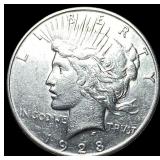 1928-S Silver Peace Dollar CLOSELY UNCIRCULATED