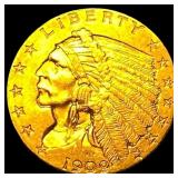 1909 Indian Head Gold $2.50 Quarter Eagle CLOSELY