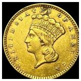 1856 Gold $1 Indian Head Type 2 CHOICE AU