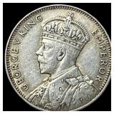 1935 Mauritius 1/4 Rupee - George V NEARLY UNCIRCU