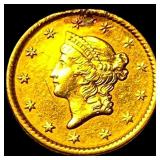 1851 Gold $1 Type 1 CLOSELY UNCIRCULATED