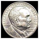 1936 Silver Arkansas Centennial Half Dollar UNCIRC