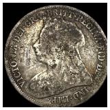 1895 Great Britain Silver Shilling - Victoria NEAR