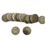 [30 Coins] Mixed Dates Mexico SIlver 1 Peso Roll