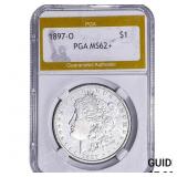 1897-O Morgan Silver Dollar PGA MS62+