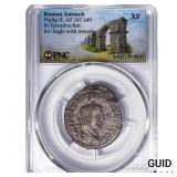 Roman Antioch Philip II 247-249 AD Bi-Tetradrachm