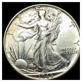 1945 Silver Half Dollar CHOICE AU