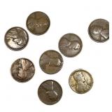 [8 Coins] 1912-1913 Wheat Cent