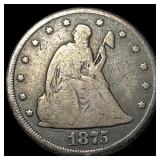 1875-CC Silver Twenty Cents NICELY CIRCULATED