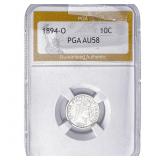 1894-O Barber Dime PGA AU58