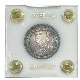 1893 Isabella Silver Quarter