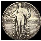 1930-S Silver Standing Liberty Quarter NEARLY UNCI