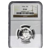 1954 Washington Silver Quarter NGC PF69