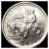 1925 Stone Mountain Silver Half Dollar CLOSELY UNC
