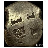 1500s-1600s Spanish Colonial Silver Cob NEARLY UNC