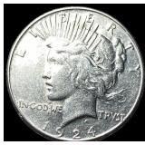 1925 Silver Stone Mountain Half Dollar CLOSELY UNC