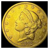 1872 Liberty Head $20 Double Eagle CLOSELY UNCIRCU