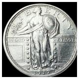 1917 Type 1 Standing Liberty Quarter UNCIRCULATED