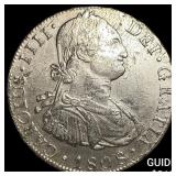 1808 Colonial Spain Silver 8 Reales CLOSELY UNCIRC