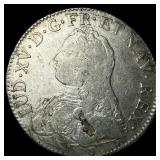 1726 France Louis XV Silver Ecu NEARLY UNCIRCULATE