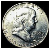 1957-D Silver Franklin Half Dollar UNCIRCULATED