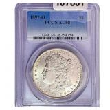 1897-O Morgan Silver Dollar PCGS AU58