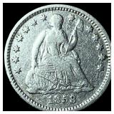 1858-O Silver Half Dime LIGHTLY CIRCULATED