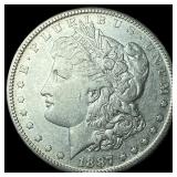 1887-S Silver Morgan Dollar NEARLY UNCIRCULATED