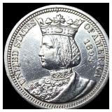 1893 Columbian Exposition Half Dollar CLOSELY UNCI