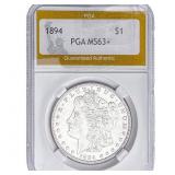 1894 Morgan Silver Dollar PGA MS63+