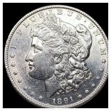 1891-S Silver Morgan Dollar CHOICE AU