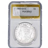 1900-O/CC Morgan Silver Dollar PGA MS62
