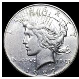 1927 Peace Silver Dollar NEARLY UNCIRCULATED