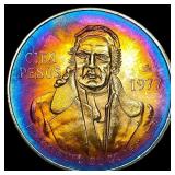1978 Mexico Silver 100 Pesos Monster Toned UNCIRCU