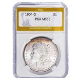 1904-O Morgan Silver Dollar PGA MS66