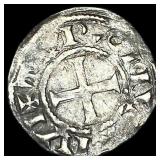 1150-1200 France Abbey of St Martin Silver Denier