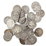 [50 Coins]Mixed Dates SIlver Dime Roll