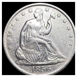 1856-O Silver Half Dollar CLOSELY UNCIRCULATED